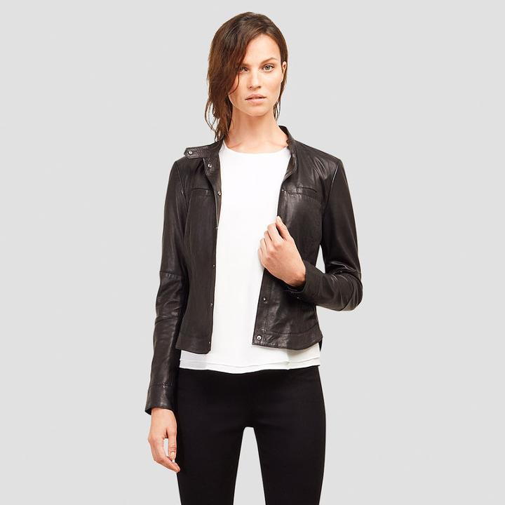 Kenneth Cole New York Gerri Leather Jacket - Port