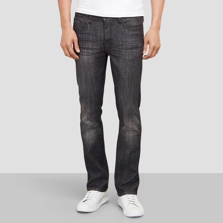 Kenneth Cole New York Straight-leg Dark Grey Jean - Grey