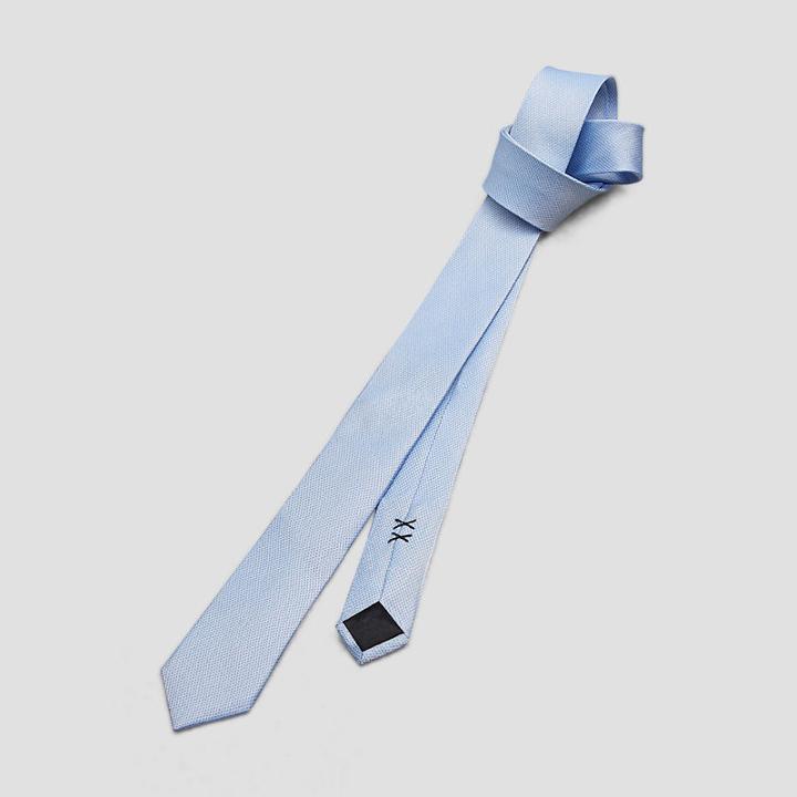 Kenneth Cole New York Silk Birdseye Tie - Blue