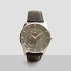 Kenneth Cole New York Gunmetal Chronograph Watch With Croco-leather Strap - Neutral