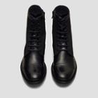 Kenneth Cole New York Cross My Mind Leather & Canvas Boot - Black