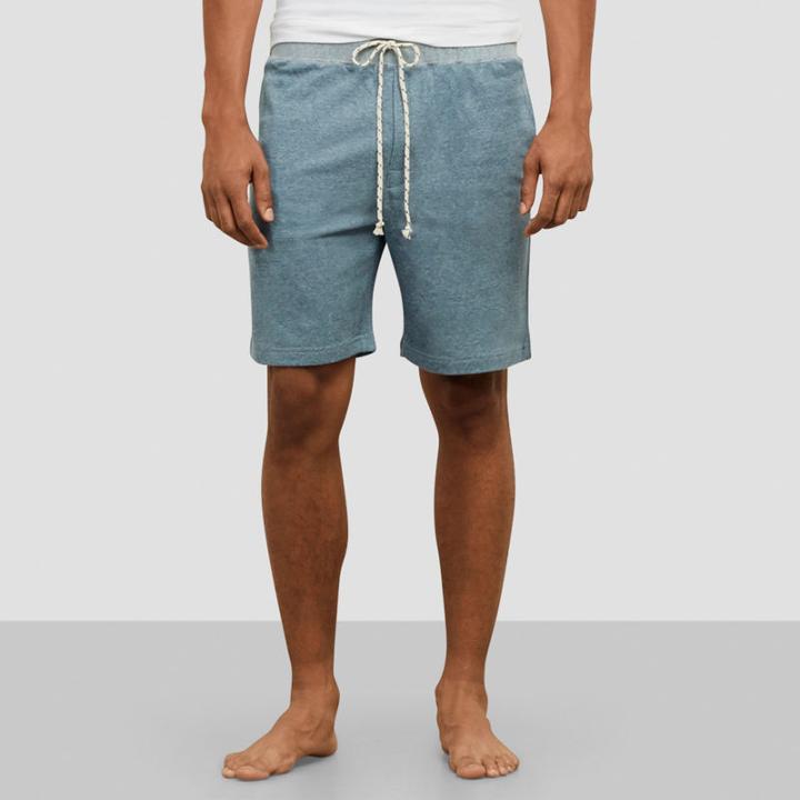 Kenneth Cole New York Draw String Lounge Shorts - Dark Blue