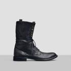 Kenneth Cole Black Label Strong Stature Leather Boot - Black