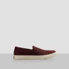 Kenneth Cole New York Double Or Nothing Calf-hair Slip-on Sneaker - Bordo
