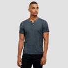 Kenneth Cole New York Pigment Dyed Henley T-shirt - Red Pepper