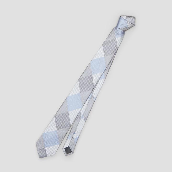 Reaction Kenneth Cole Patchwork Grid Tie - Taupe