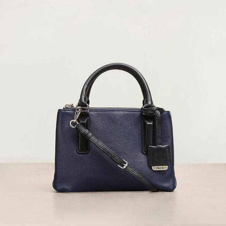 Kenneth Cole New York Houston Leather Crossbody - Ocean/black