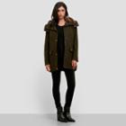 Kenneth Cole New York Wool Blend Military Coat - Loden