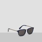 Kenneth Cole New York Black Plastic Foldable Aviator Sunglasses - Mblu/smkpz