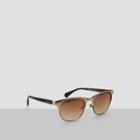 Kenneth Cole New York Mixed-frame Sunglasses - Gld/brownmr