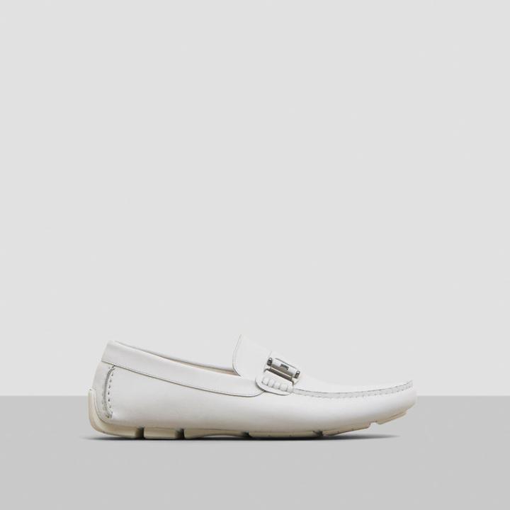Kenneth Cole New York In Theme Saffiano Driver - White