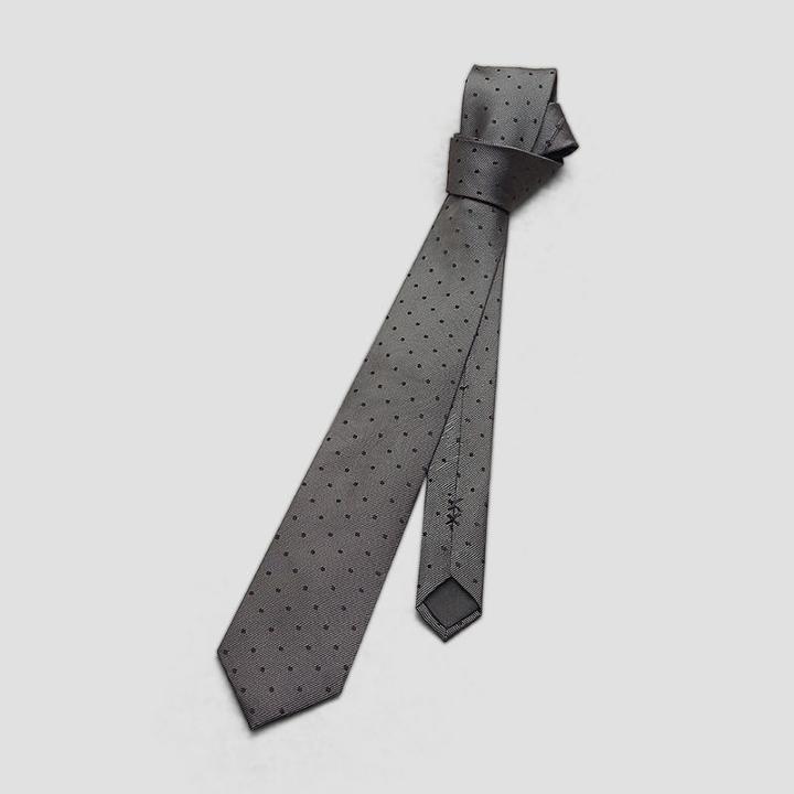 Kenneth Cole New York Silk Tonal Dot Tie - Black