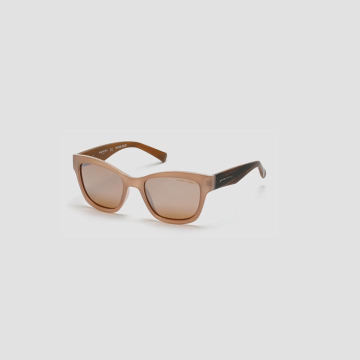 Kenneth Cole New York Techni-cole Milky Taupe Cateye Sunglasses - Lbrowno/brownpz
