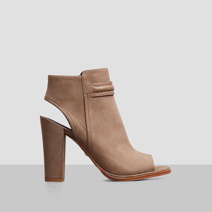 Kenneth Cole New York Sydney Nubuck Open-toe Bootie - Clay