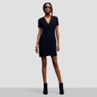 Kenneth Cole Black Label Easy V-neck Dress - White