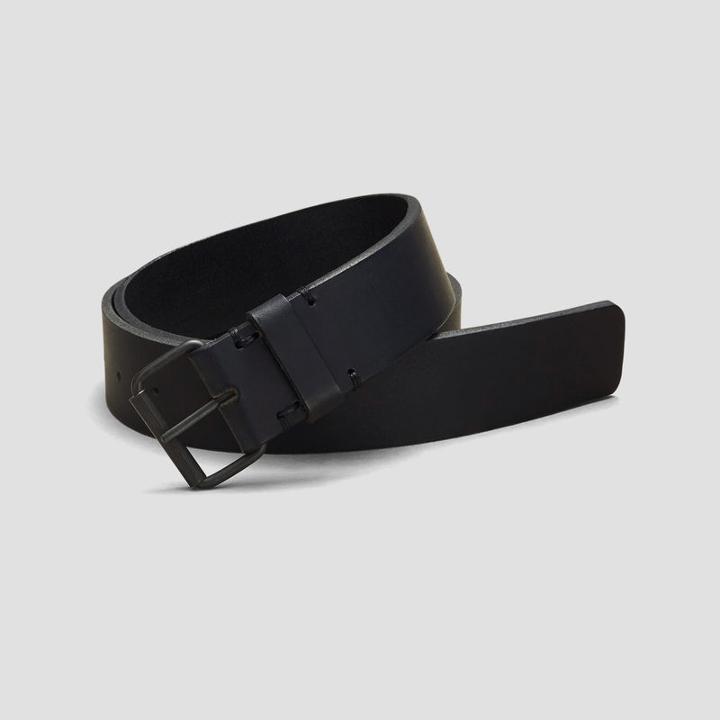 Kenneth Cole New York Black Leather Belt - Black