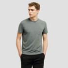 Kenneth Cole New York Short-sleeve Crewneck Stretch Pima Cotton T-shirt - Flannel Heat