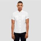 Kenneth Cole New York Short-sleeve Linen Shirt - White