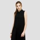 Kenneth Cole New York Button Front Tunic - Black