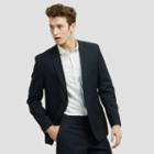 Kenneth Cole New York Navy And Black Stripe Suit Jacket - Navy