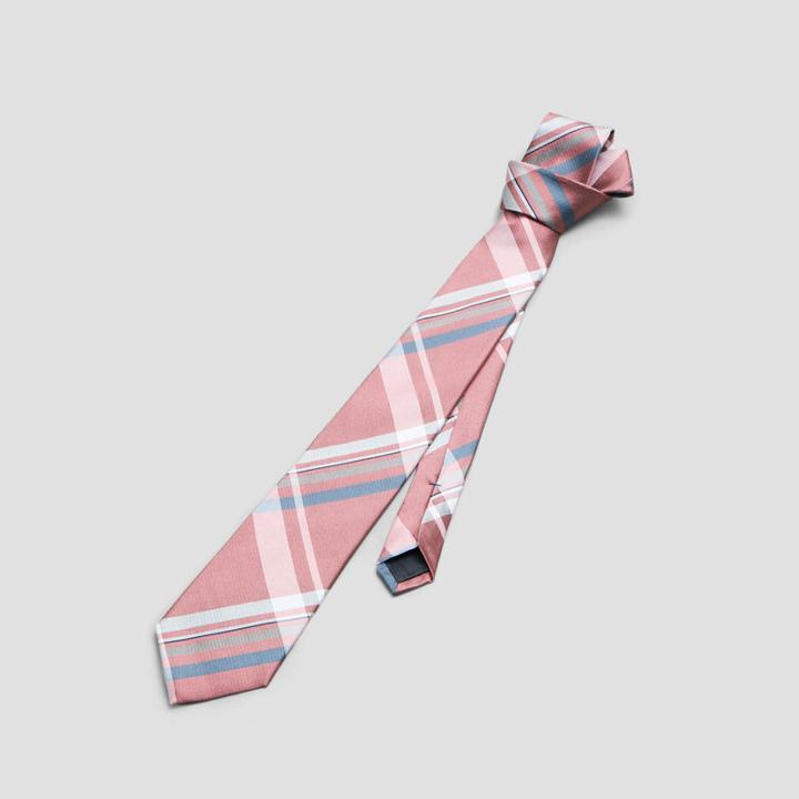Reaction Kenneth Cole City Plaid Print Tie - Melon