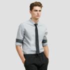 Kenneth Cole New York Long-sleeve Contrast Button-down Shirt - Dim Grey Cb