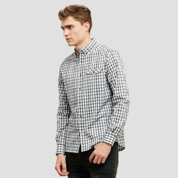 Reaction Kenneth Cole Gingham Button-front Shirt - Redstone Com