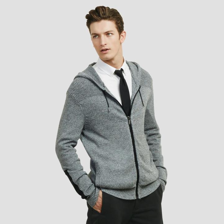Reaction Kenneth Cole Marled Hoodie - Black