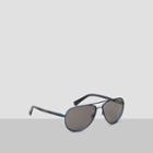 Kenneth Cole New York Oversized Metal Aviator Sunglasses - Mblu/smk