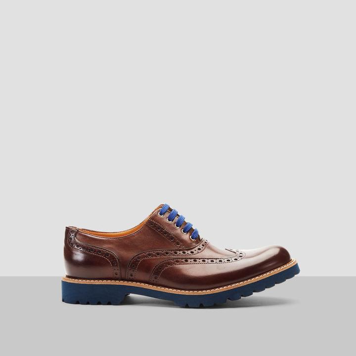 Kenneth Cole New York Shut It Down Leather Shoe - Brown