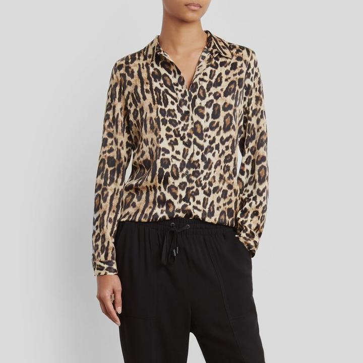 Kenneth Cole New York Tunic Shirt - Natural Leopard