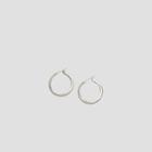 Kenneth Cole New York Goldtone Small Oval Hoop Earrings - Shiny Silv