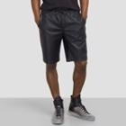 Reaction Kenneth Cole Pull-on Faux-leather Short - Black