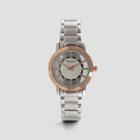 Kenneth Cole New York Silver And Rose Goldtone Watch With Transparent Case And Crystals - Neutral