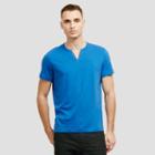 Reaction Kenneth Cole Short-sleeve V-neck Grommet T-shirt - Admiral