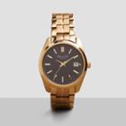 Kenneth Cole New York Gold Watch With Black Dial - Neutral