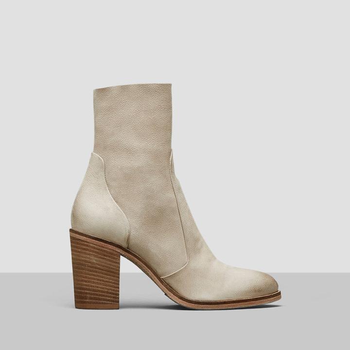 Kenneth Cole Black Label Tucker Pebbled Leather Ankle Boot - Taupe