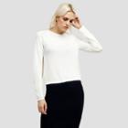 Kenneth Cole New York Cropped Wool-blend Sweater - Plaster