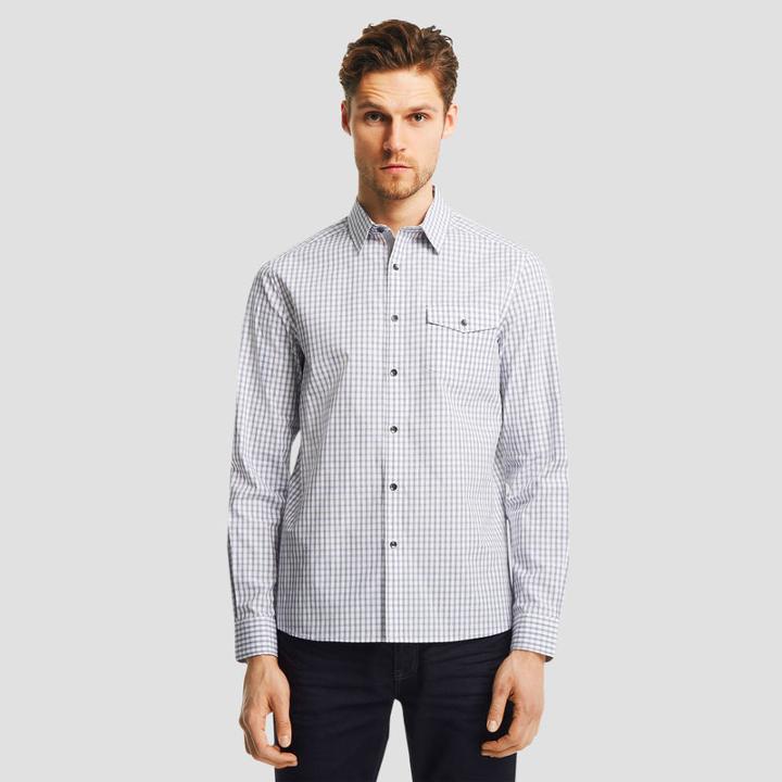 Reaction Kenneth Cole Long-sleeve Elbow Patch Shirt - Wave