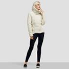 Kenneth Cole New York Hooded Puffer Coat - White