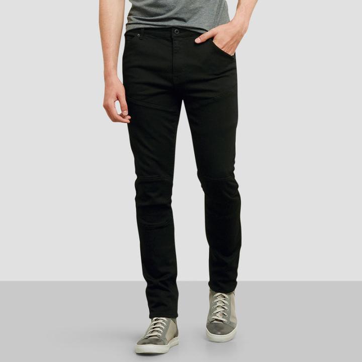 Kenneth Cole New York Slim-fit Moto Jean - Black