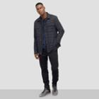 Reaction Kenneth Cole Quilted Nylon Shirt Jacket - Black