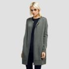 Kenneth Cole New York Wool-blend Sweater Coat - Greymelange