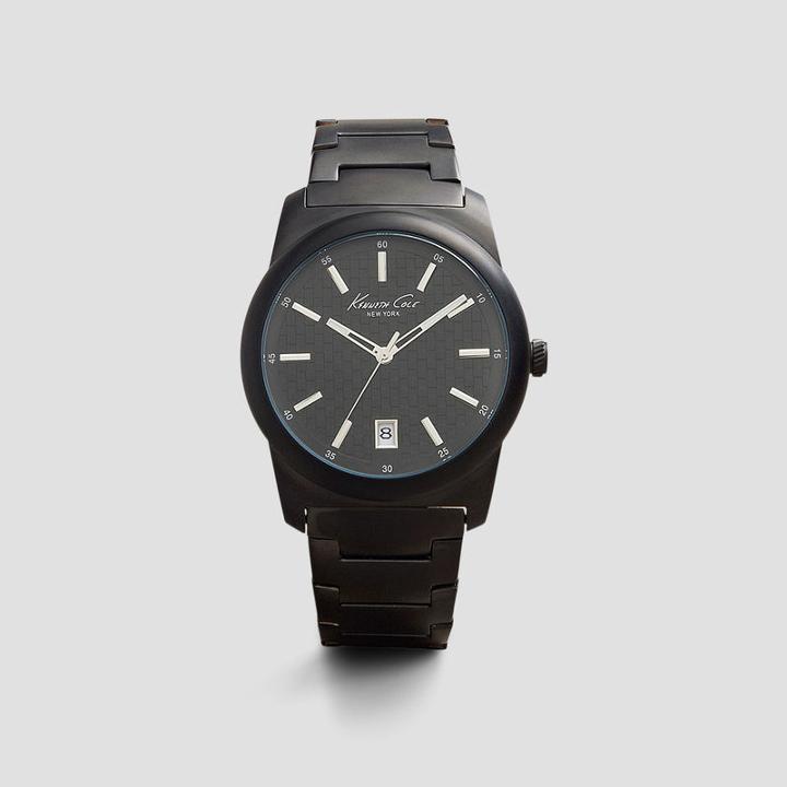 Kenneth Cole New York Black Stainless Steel Watch - Neutral
