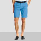 Kenneth Cole New York Chino Short With Web Belt - Blue Surf