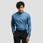 Reaction Kenneth Cole Long Sleeve Slim Fit Dress Shirt - Navy