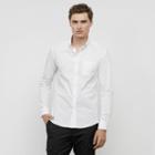 Kenneth Cole New York Solid Button-front Shirt - White