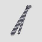 Reaction Kenneth Cole Heather Stripe Silk-blend Tie - Midnight