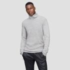 Kenneth Cole Black Label Textured Cashmere Turtleneck Sweater - Heather Grey