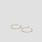 Kenneth Cole New York Goldtone Weaved Hoop Earrings - Gold